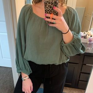 Green/Teal blouse